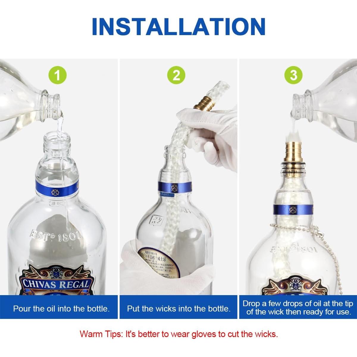 Kit de Mechas para Antorchas LANMU - 3 Piezas 35.56 cm