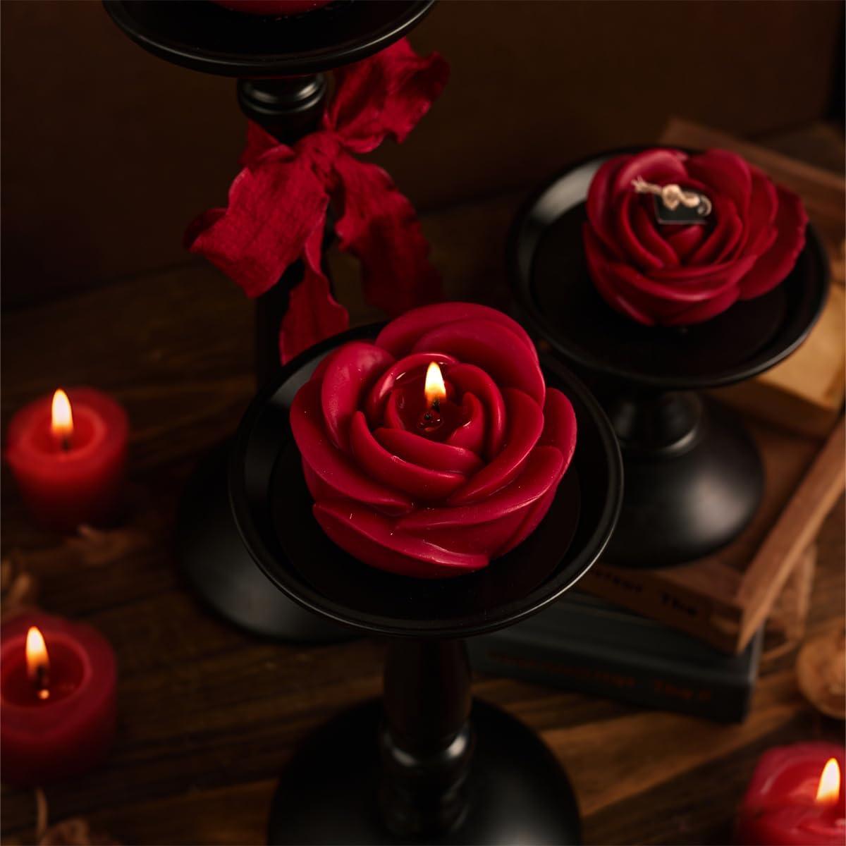 Kit de Fabricación de Velas Rosa 3D KDW - 16 Piezas DIY