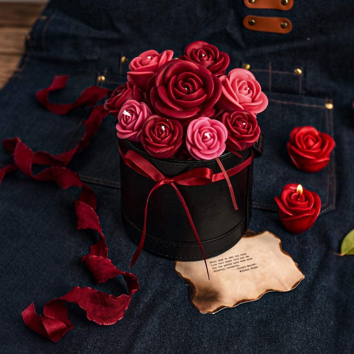 Kit de Fabricación de Velas Rosa 3D KDW - 16 Piezas DIY