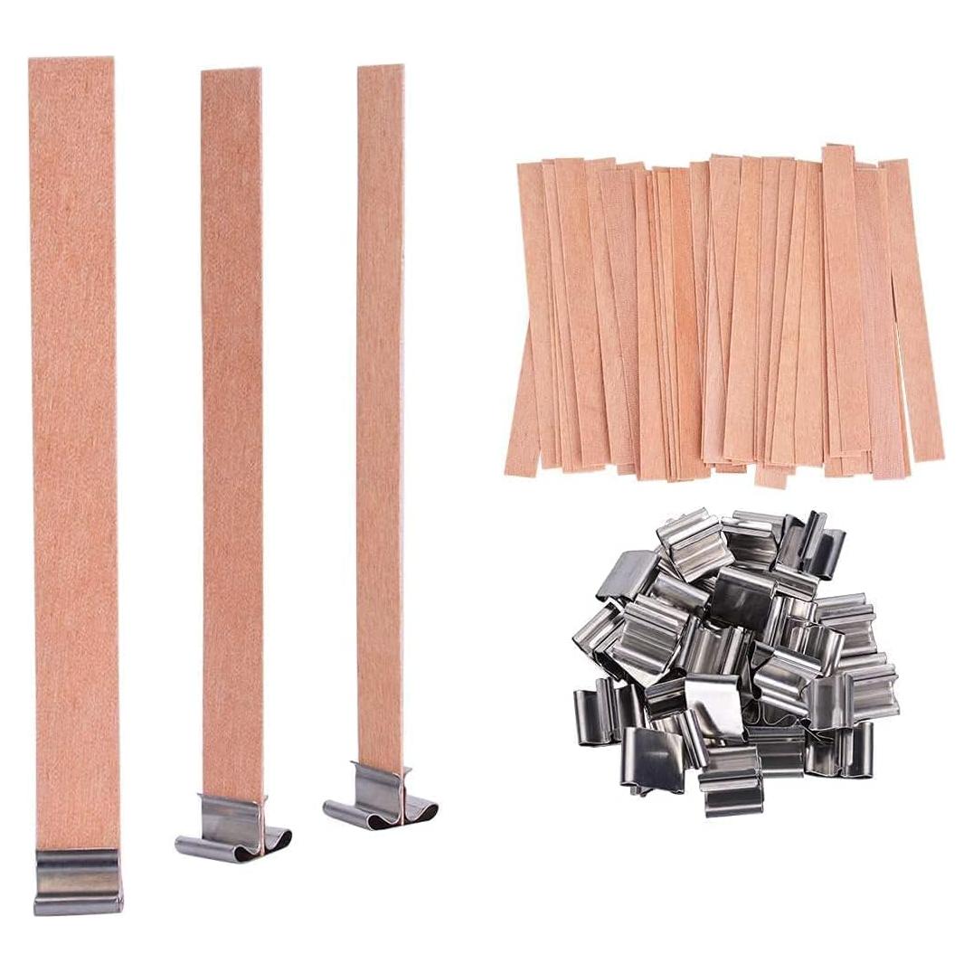 Mechas de Madera para Velas Baby Crab 50 Piezas 12.5x150mm