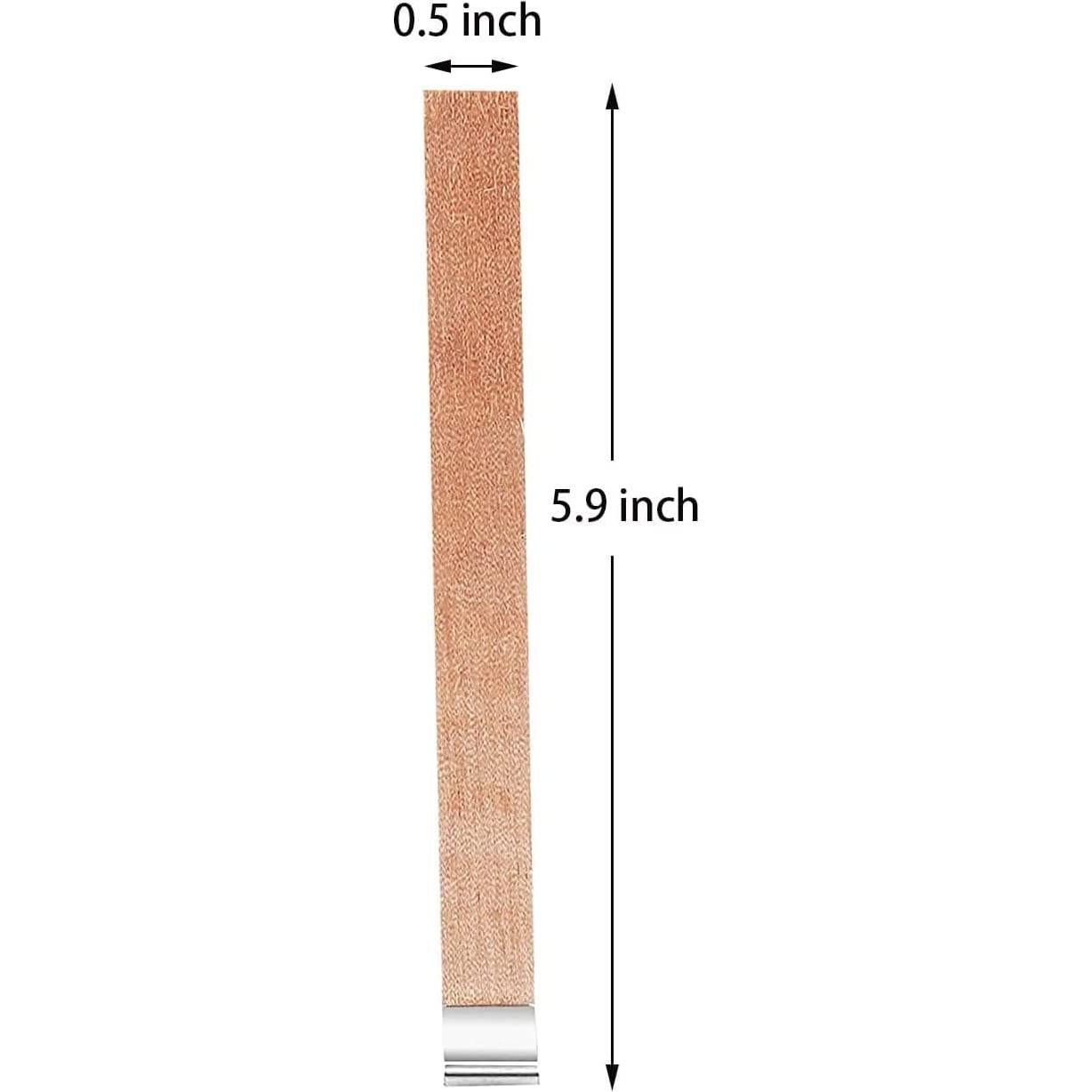 Mechas de Madera para Velas Baby Crab 50 Piezas 12.5x150mm