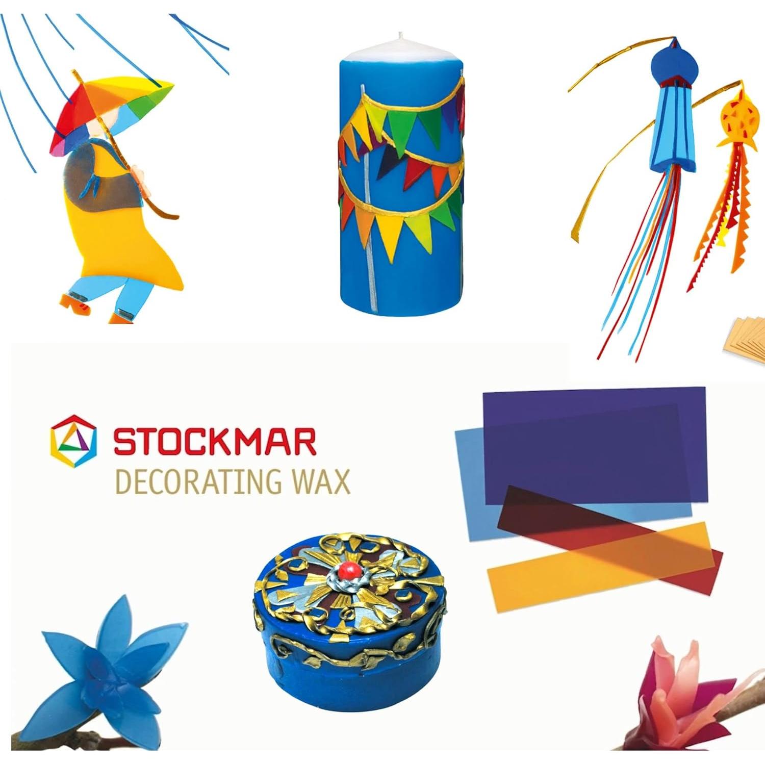 Hojas de Cera de Abeja Decorativa Stockmar - Caja de 12 Colores