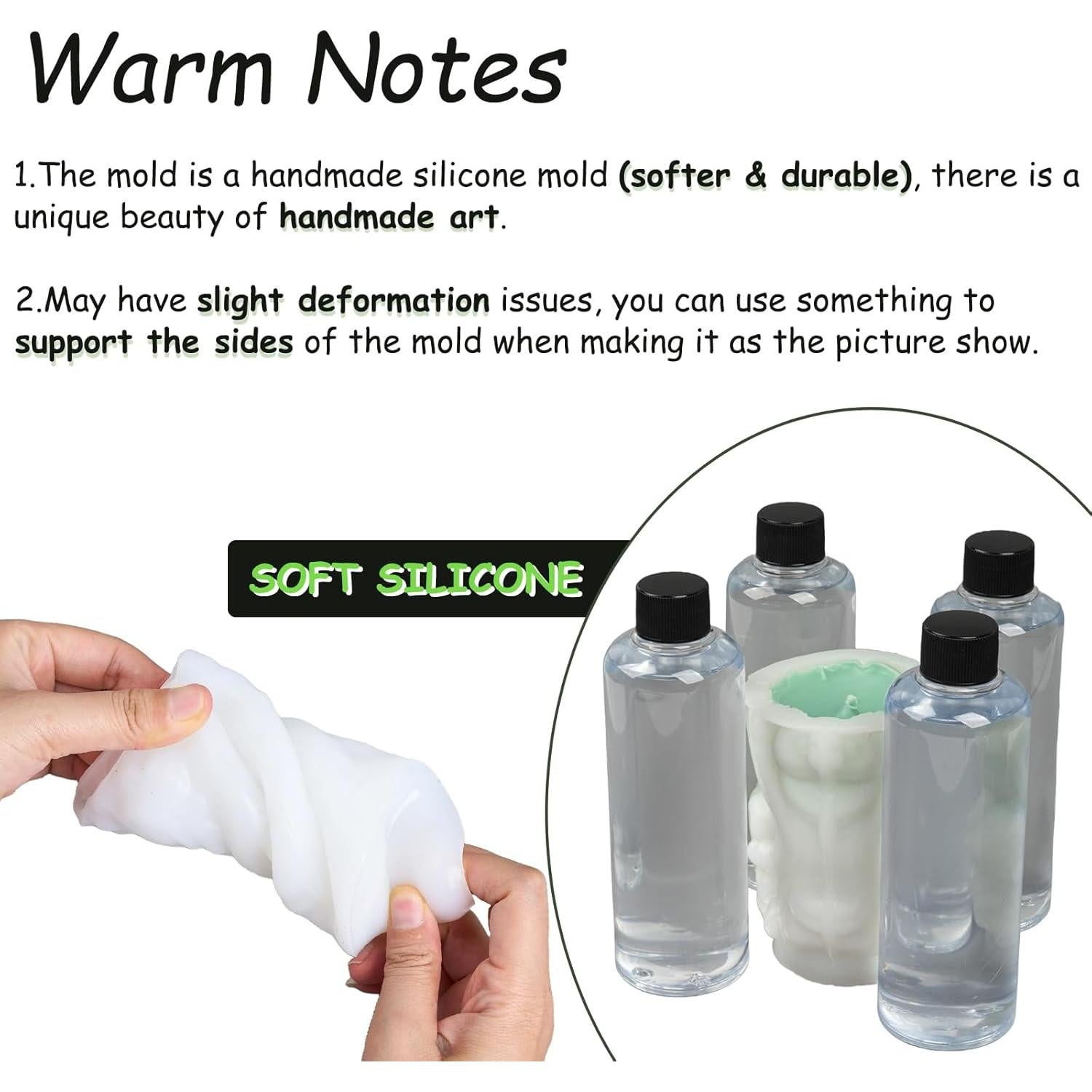 Juego de Moldes de Silicona para Velas Dacies - Cilíndricos DIY