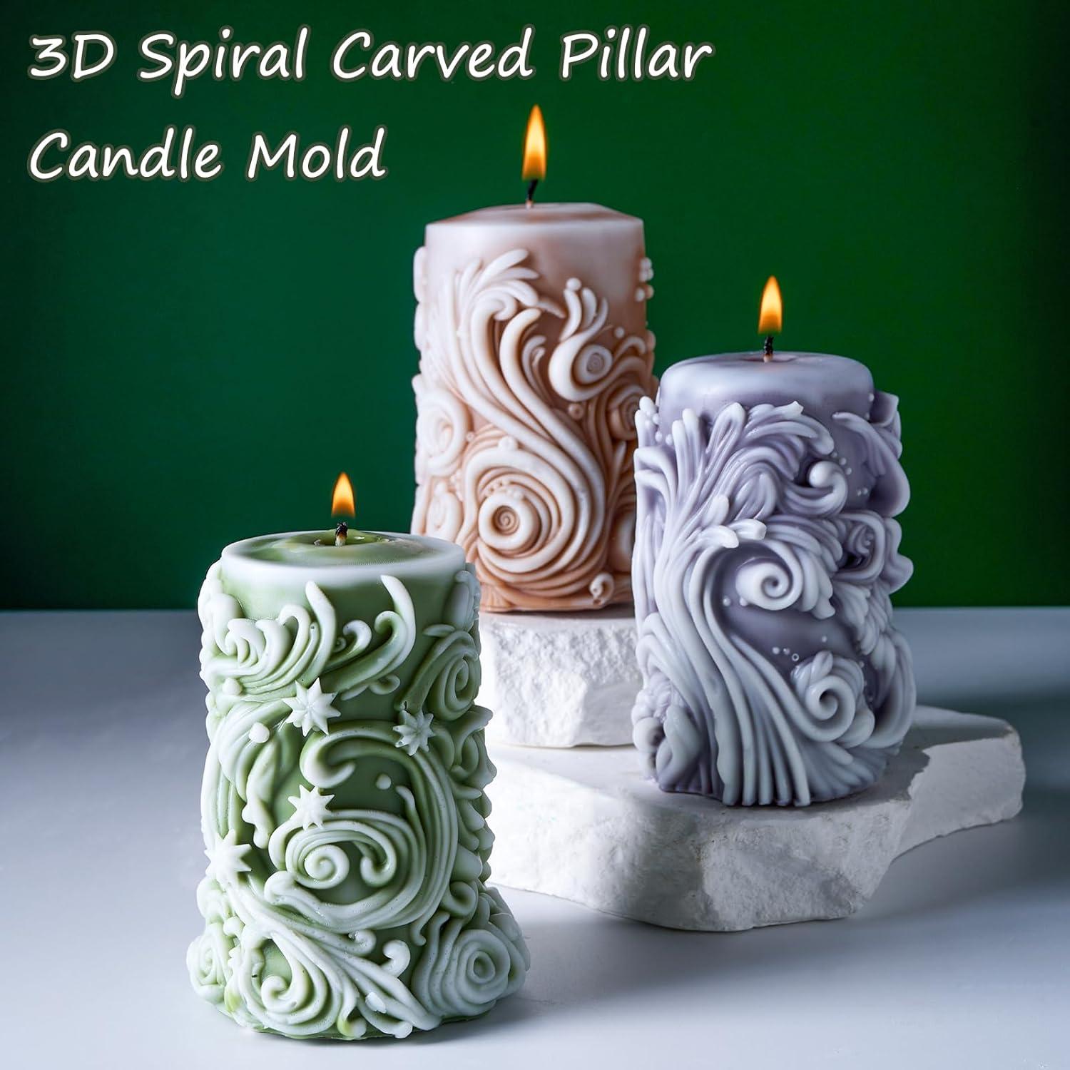 Juego de Moldes de Silicona para Velas Dacies - Cilíndricos DIY