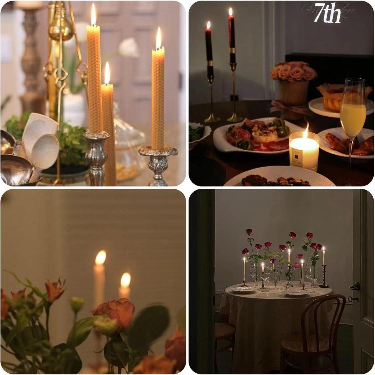 Kit de Hacer Velas de Cera de Abeja Phinicco 24 Hojas 20x20cm