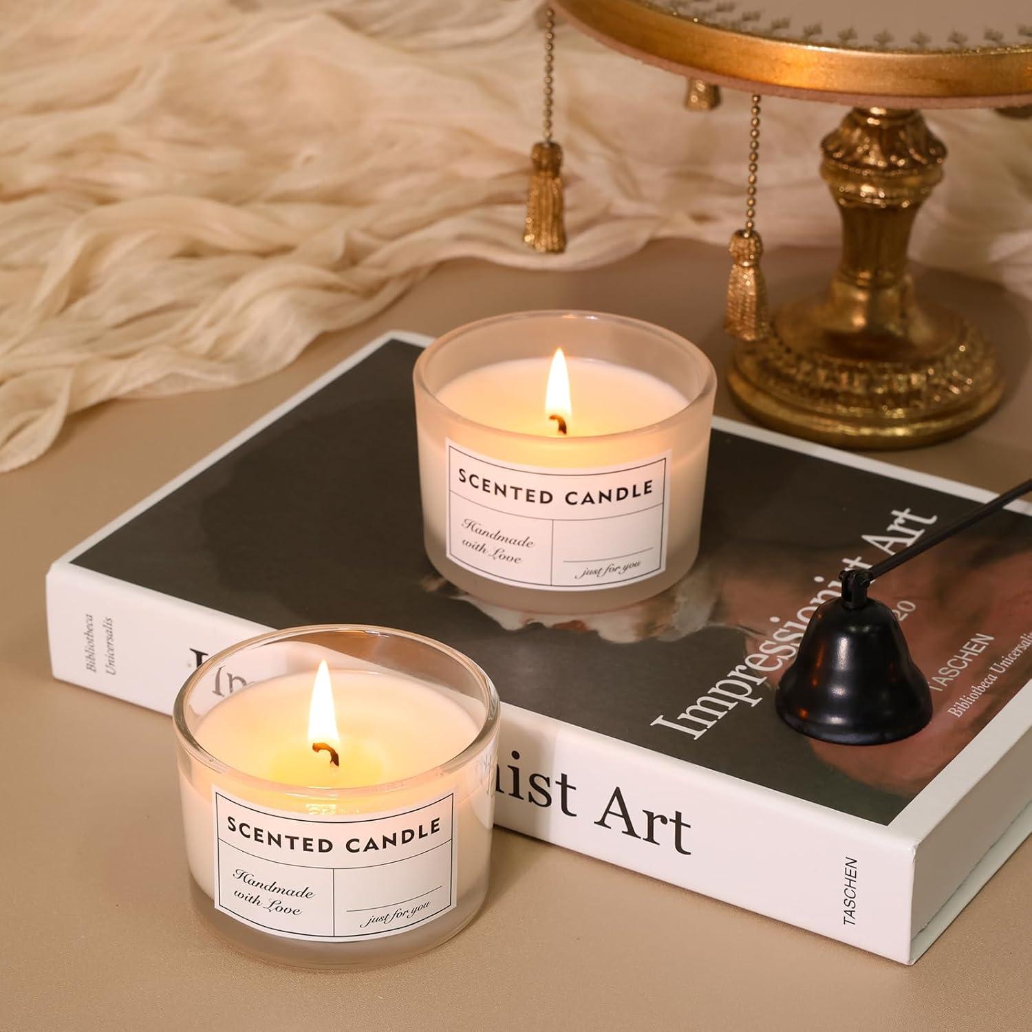 Frascos de vidrio para velas SUPMIND 4oz - Paquete de 15