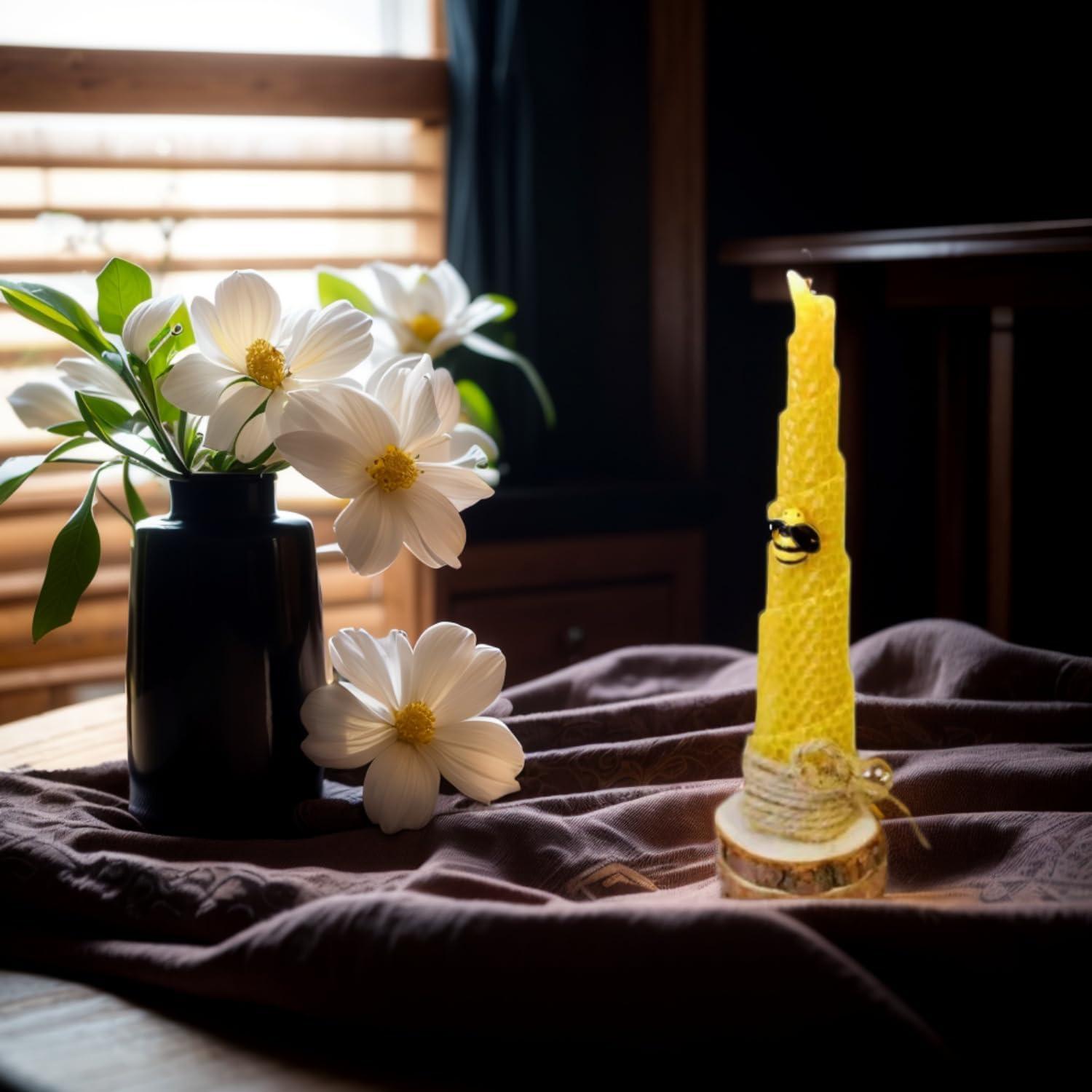 Kit de Velas DIY de Cera de Abejas XIANGZHU - 20 Piezas