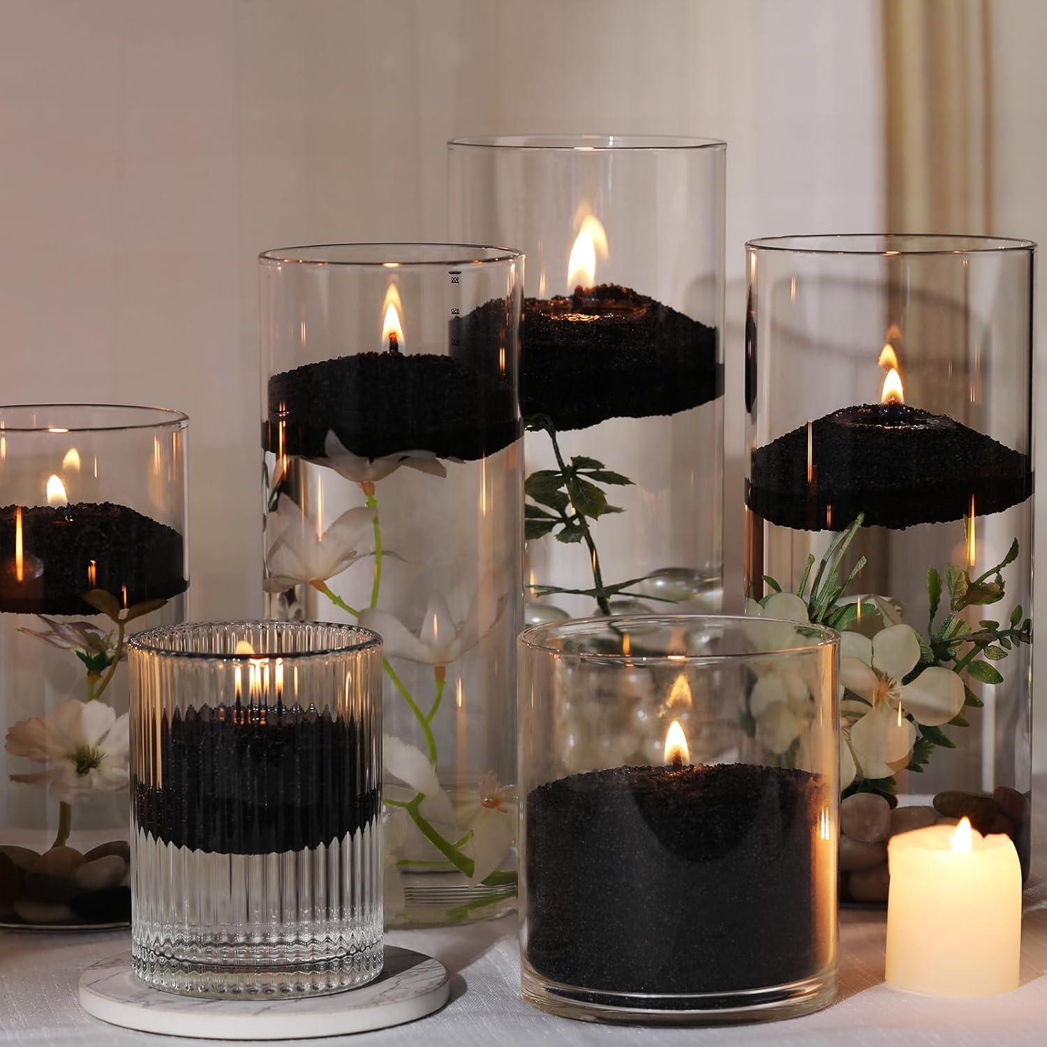 Kit de Fabricación de Velas de Arena Negra REISEN - 1kg, 10 Mechas