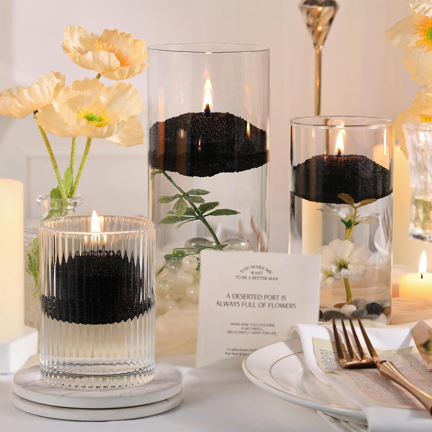 Kit de Fabricación de Velas de Arena Negra REISEN - 1kg, 10 Mechas