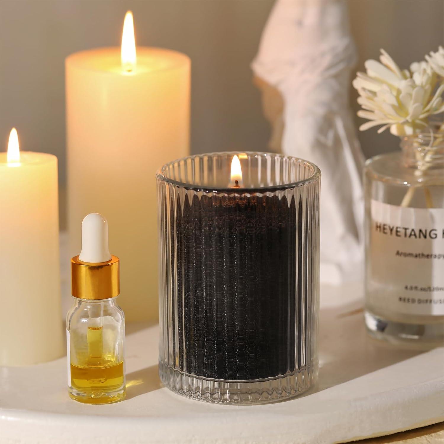 Kit de Fabricación de Velas de Arena Negra REISEN - 1kg, 10 Mechas