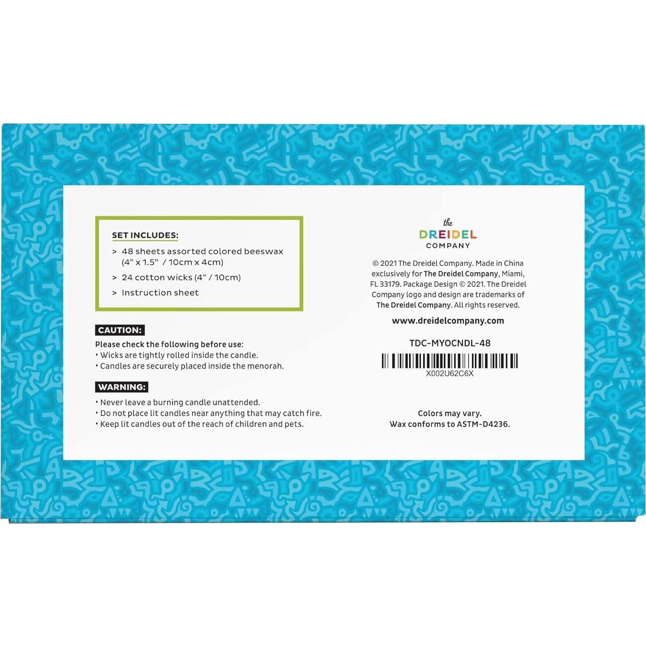 Kit de Velas de Cera de Abeja La Compañía Dreidel - DIY 24 Velas