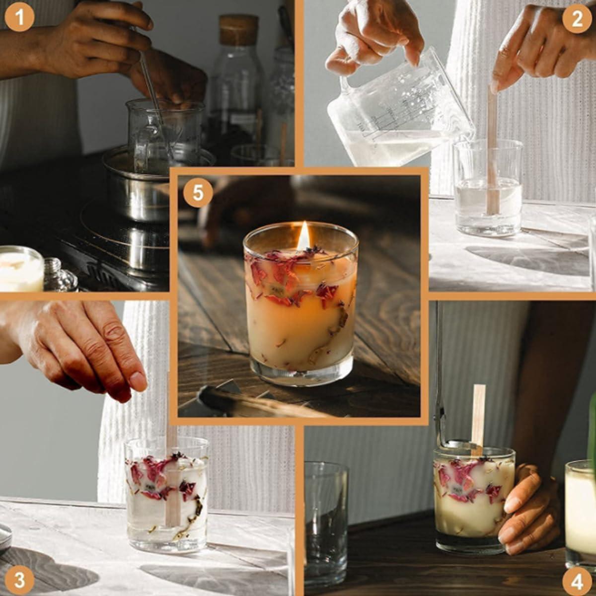 Kit 100 Mechas de Madera para Velas XBTEBBWL 13x1.27cm