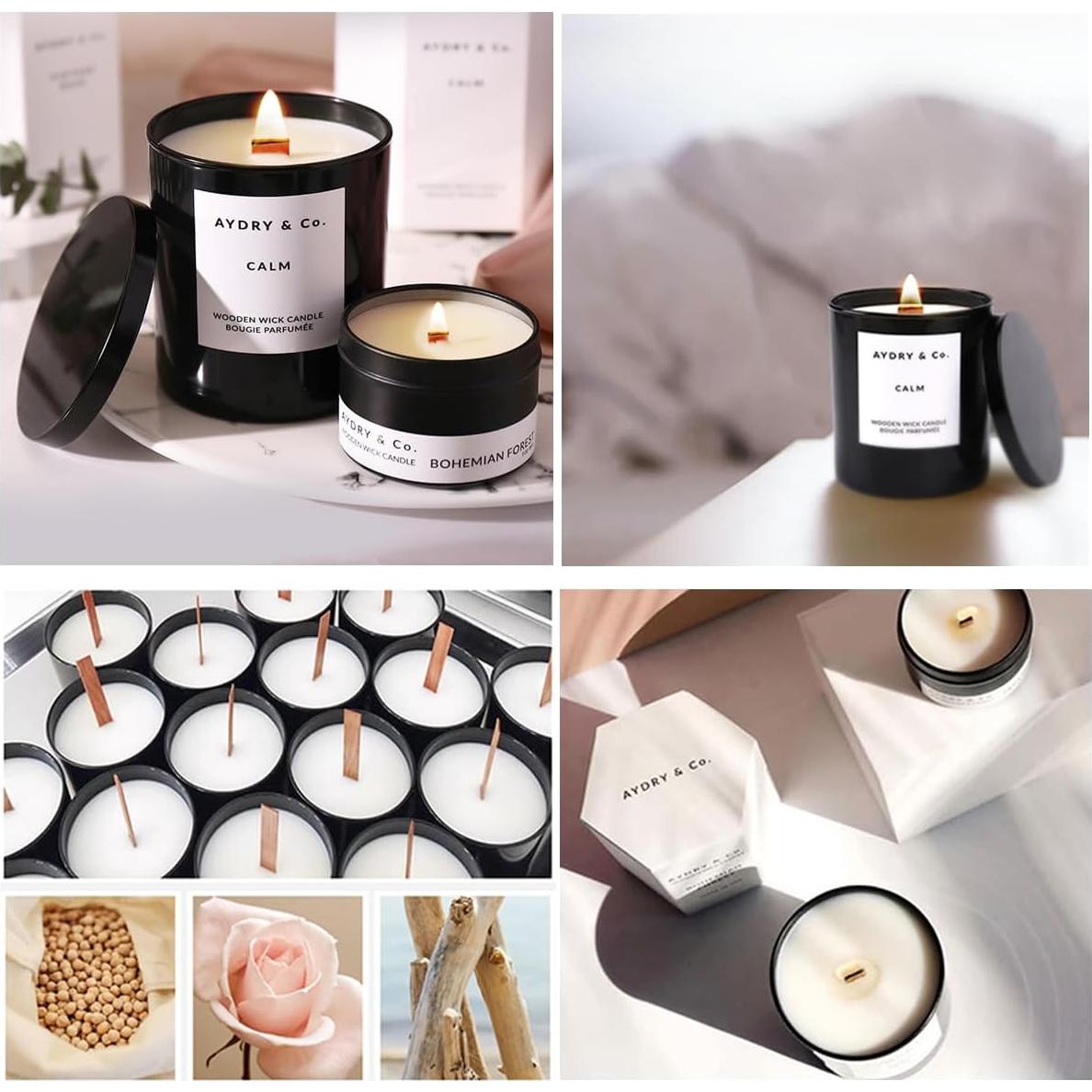 Kit 100 Mechas de Madera para Velas XBTEBBWL 13x1.27cm