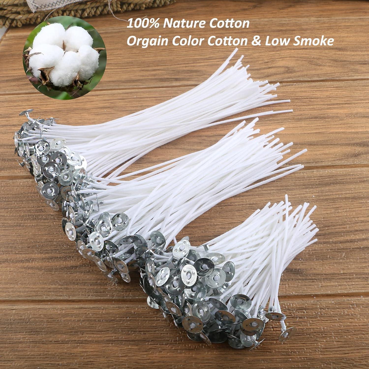 Kit para Hacer Velas MILIVIXAY 300pcs Mechas Algodón 8.9-20.3cm