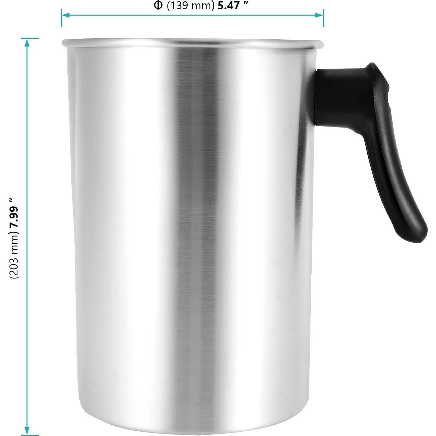 Olla de Vertido para Hacer Velas FUNSUEI 2 Paquetes 3L