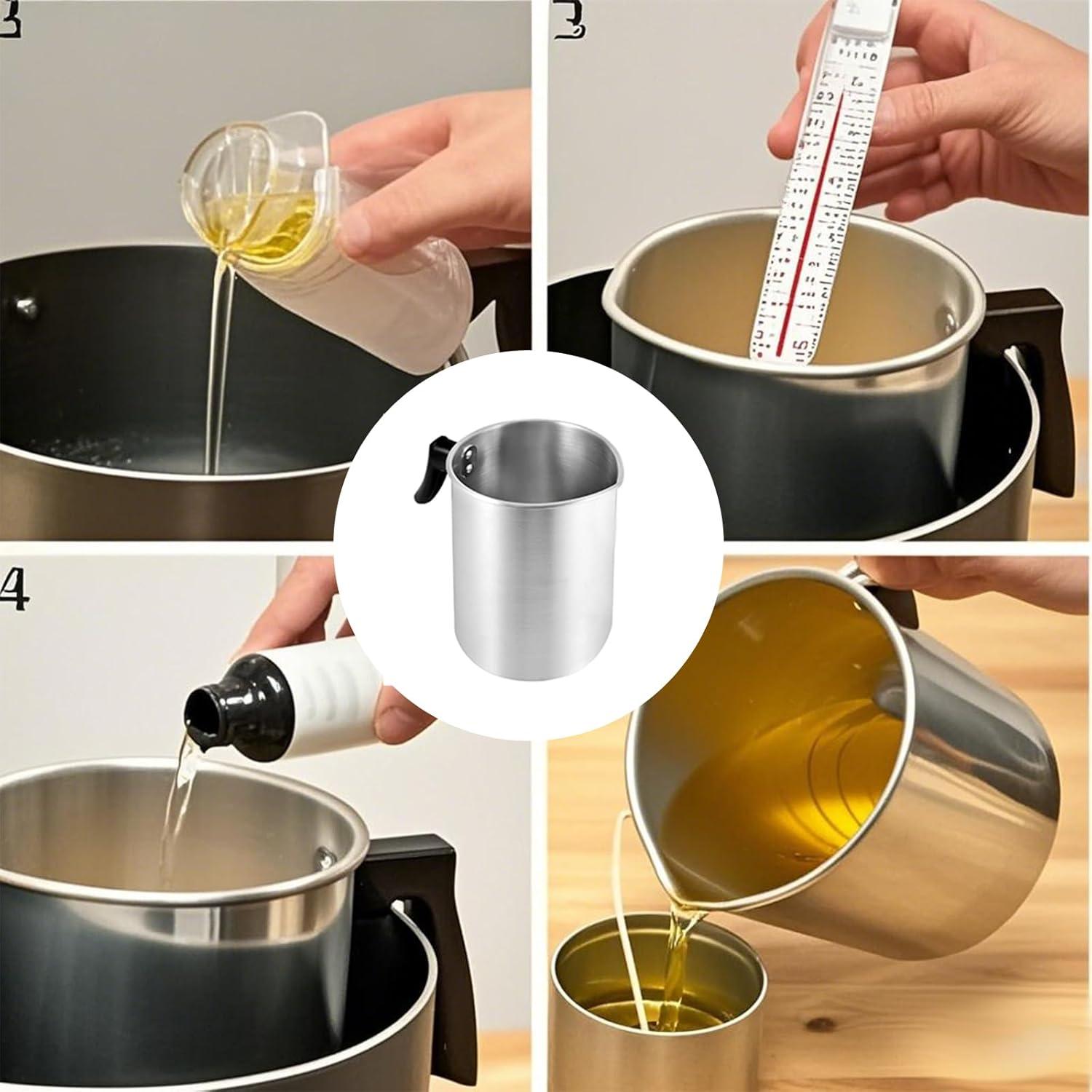 Olla de Vertido para Hacer Velas FUNSUEI 2 Paquetes 3L