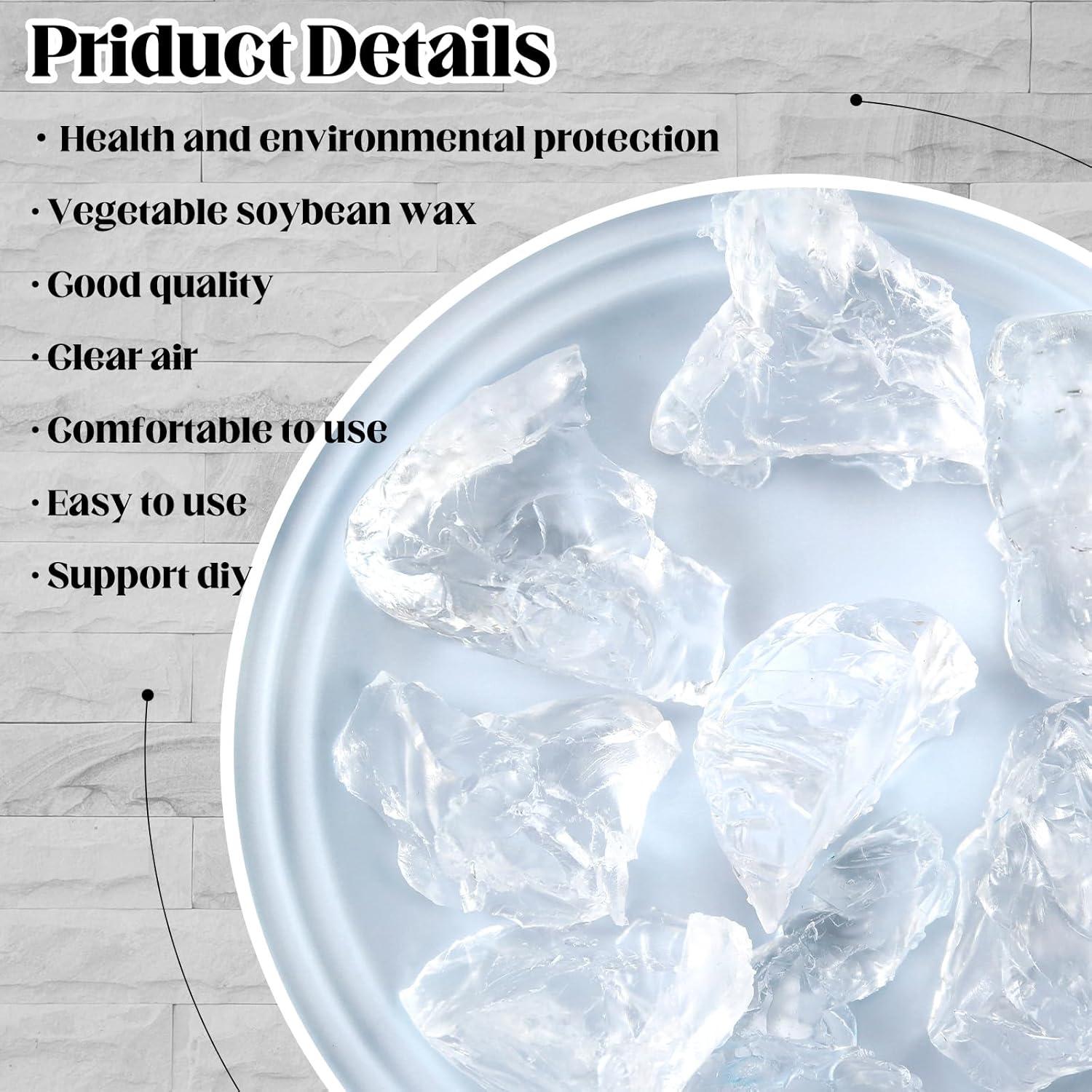 Cera de Vela Transparente Heigble 1.5 kg + 100 Mechas y Etiquetas