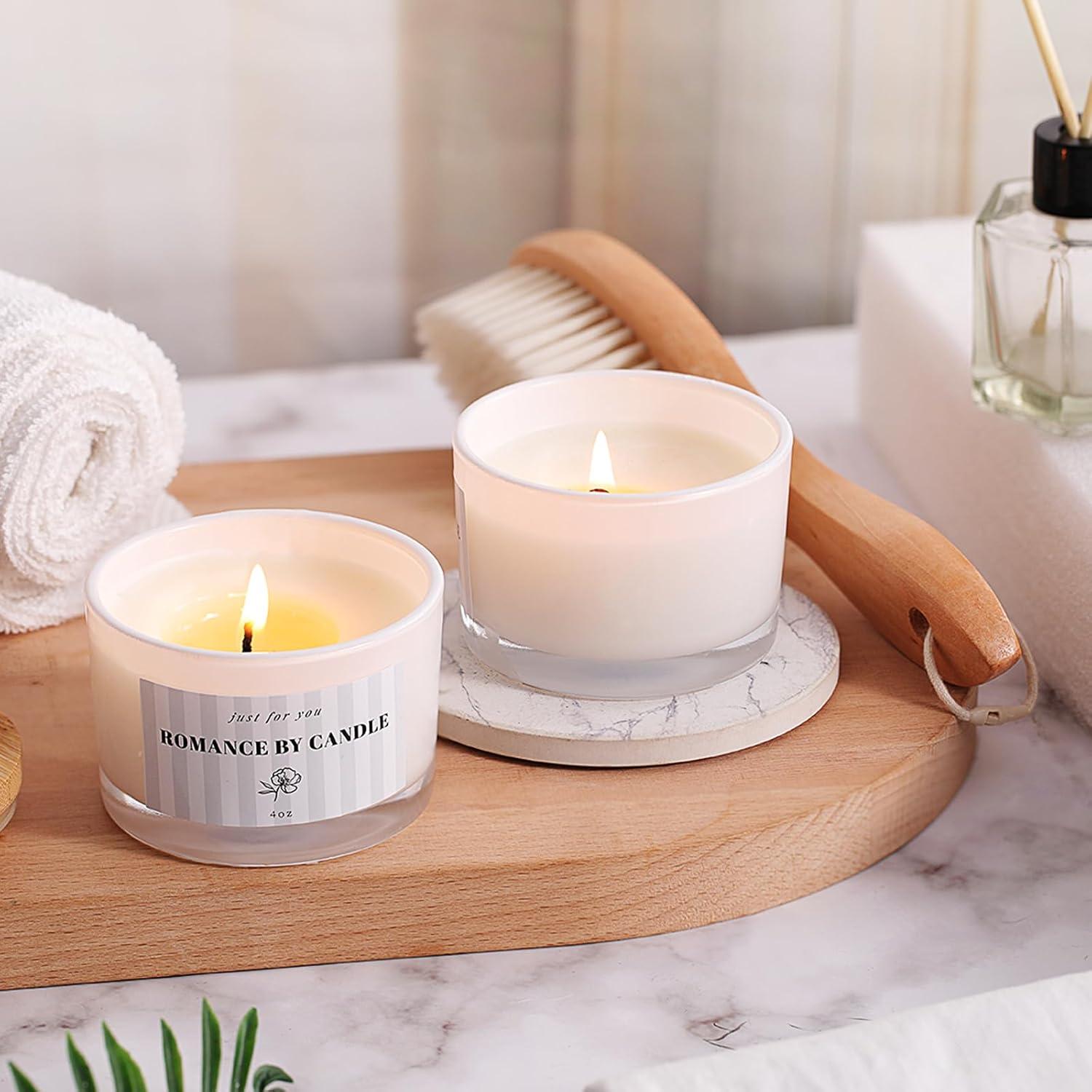 12 Tarros de Vidrio para Hacer Velas 4oz REISEN con Accesorios