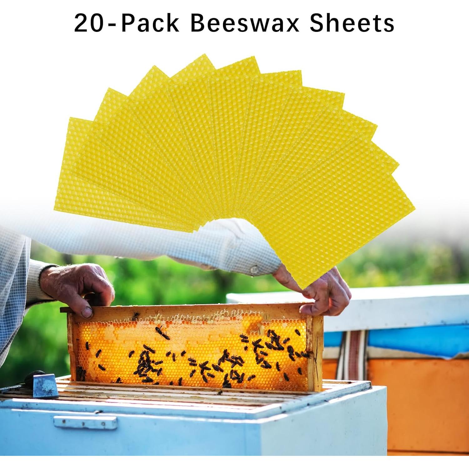 Kit de Fabricación de Velas de Cera de Abeja Flylin 20 Piezas