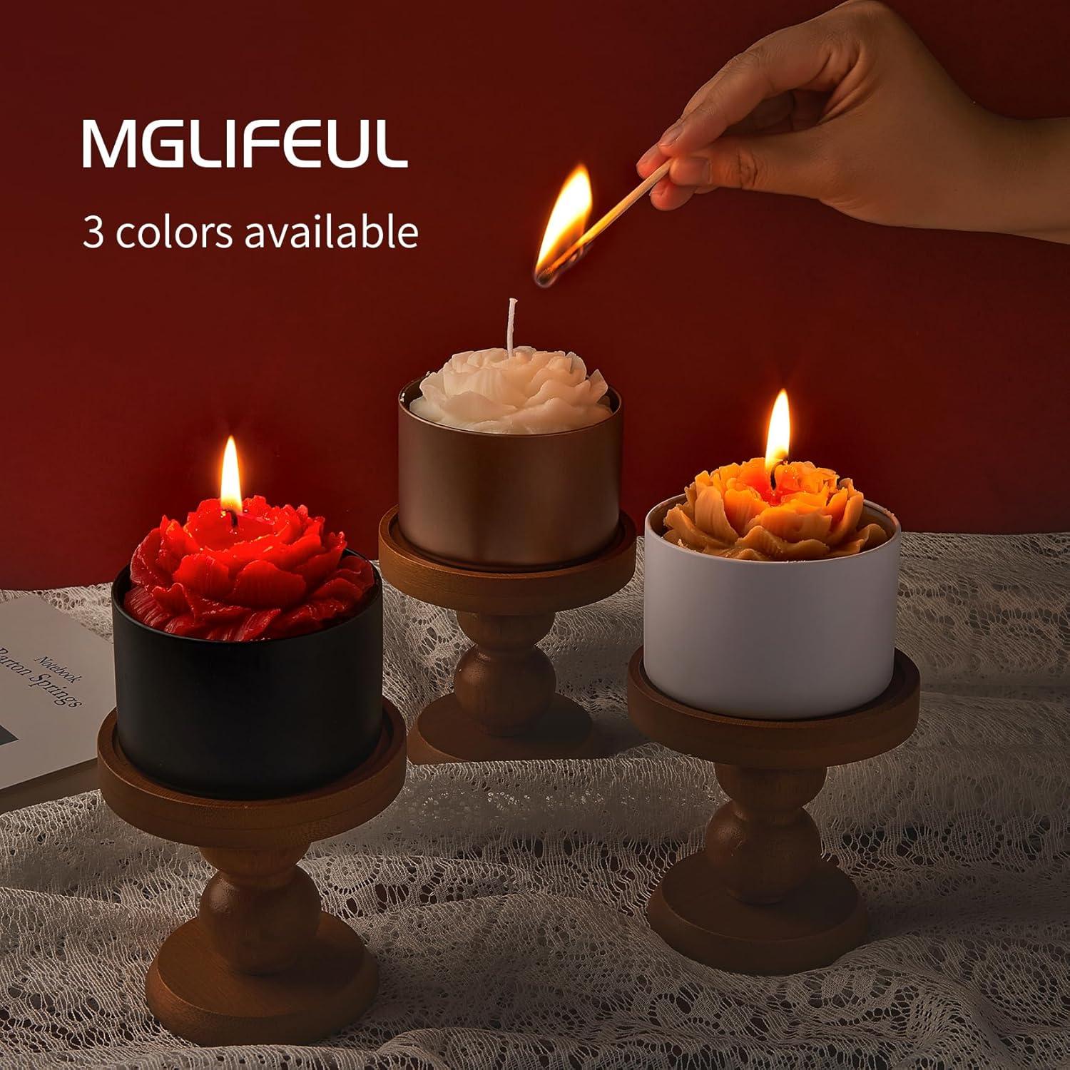 Latas de Vela MGLIFEUL 4oz Negras - 12 Piezas, DIY