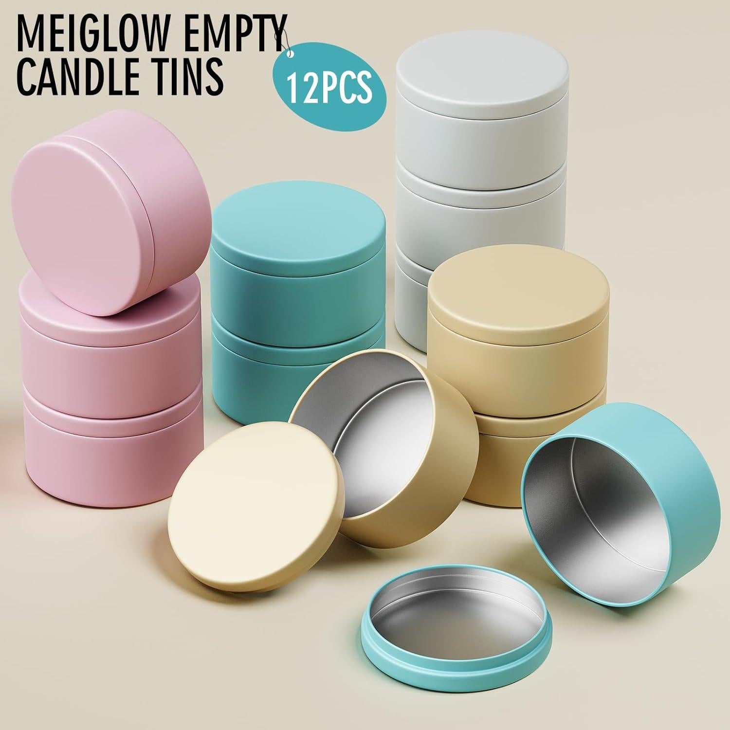 Kit de Fabricación de Velas MeiGlow 12 Piezas 8oz Colorido