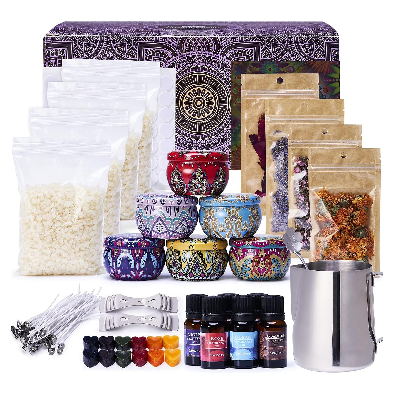 Kit de Fabricación de Velas Lucky Goddness - 1.33 kg, Bohemio