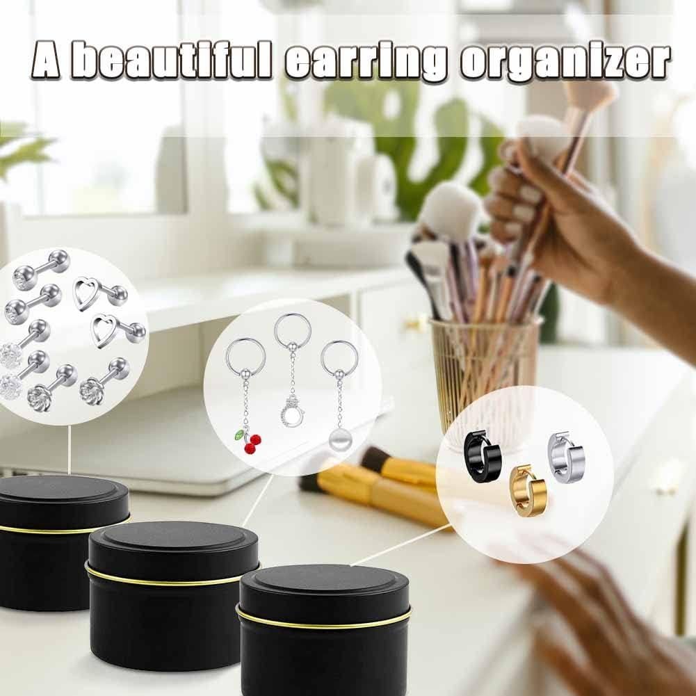 Latas de Vela Bunhut 5 oz Paquete de 24 Tarros Negros