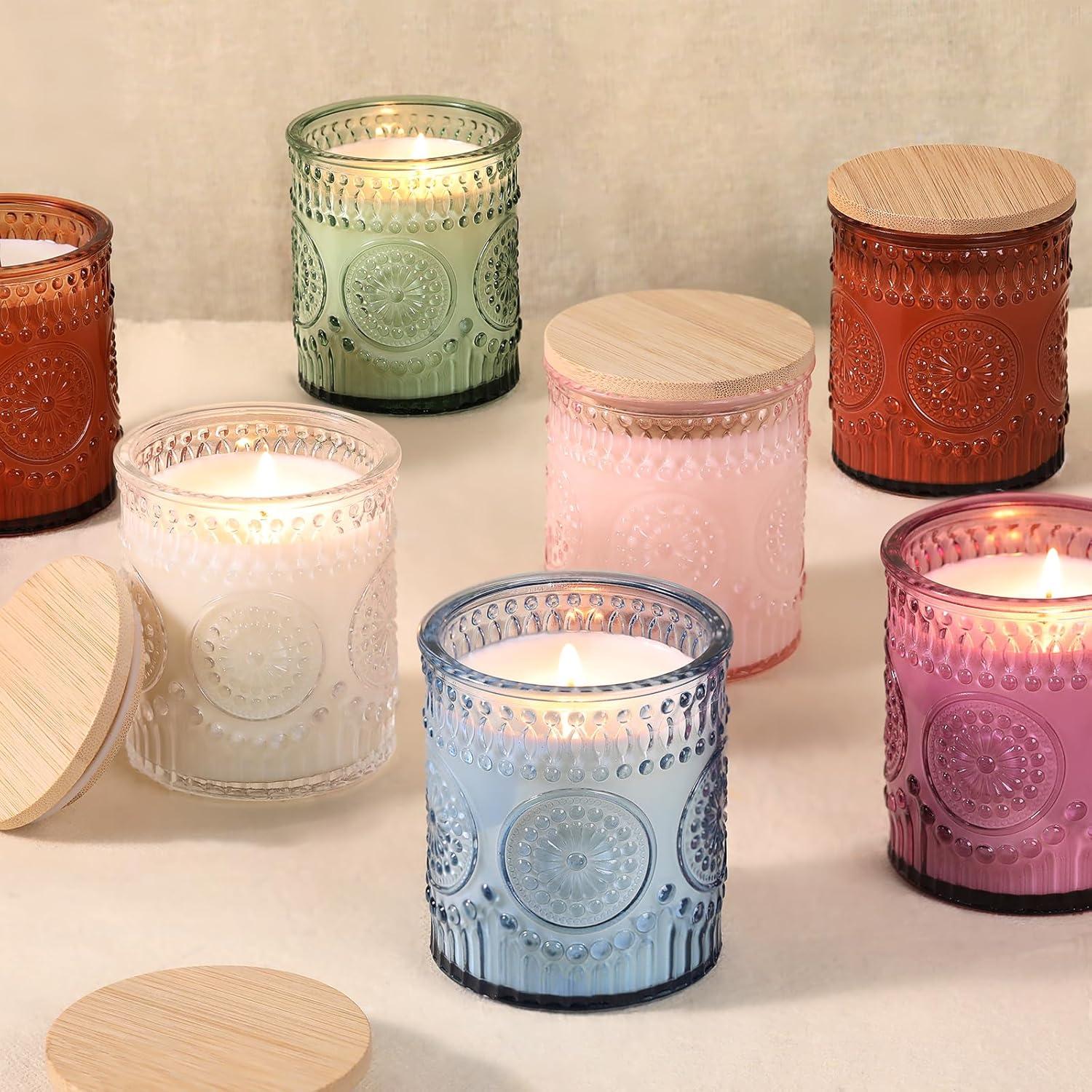 10 Tarros de Vidrio para Hacer Velas DARJEN 211.65 g Verde