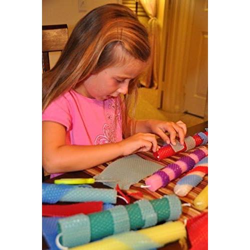 Kit de Velas de Cera de Abeja Toadily Handmade - 10 Hojas Pastel