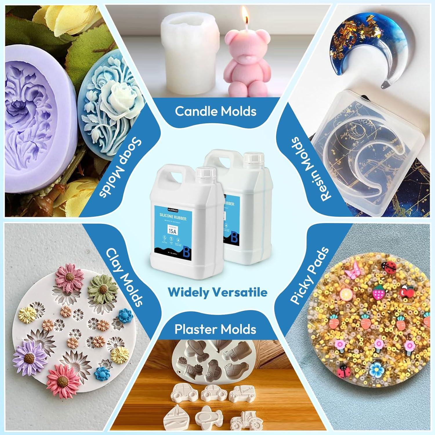 Kit de Moldes de Silicona OFFNOVA 2.28kg 70oz Curado Rápido