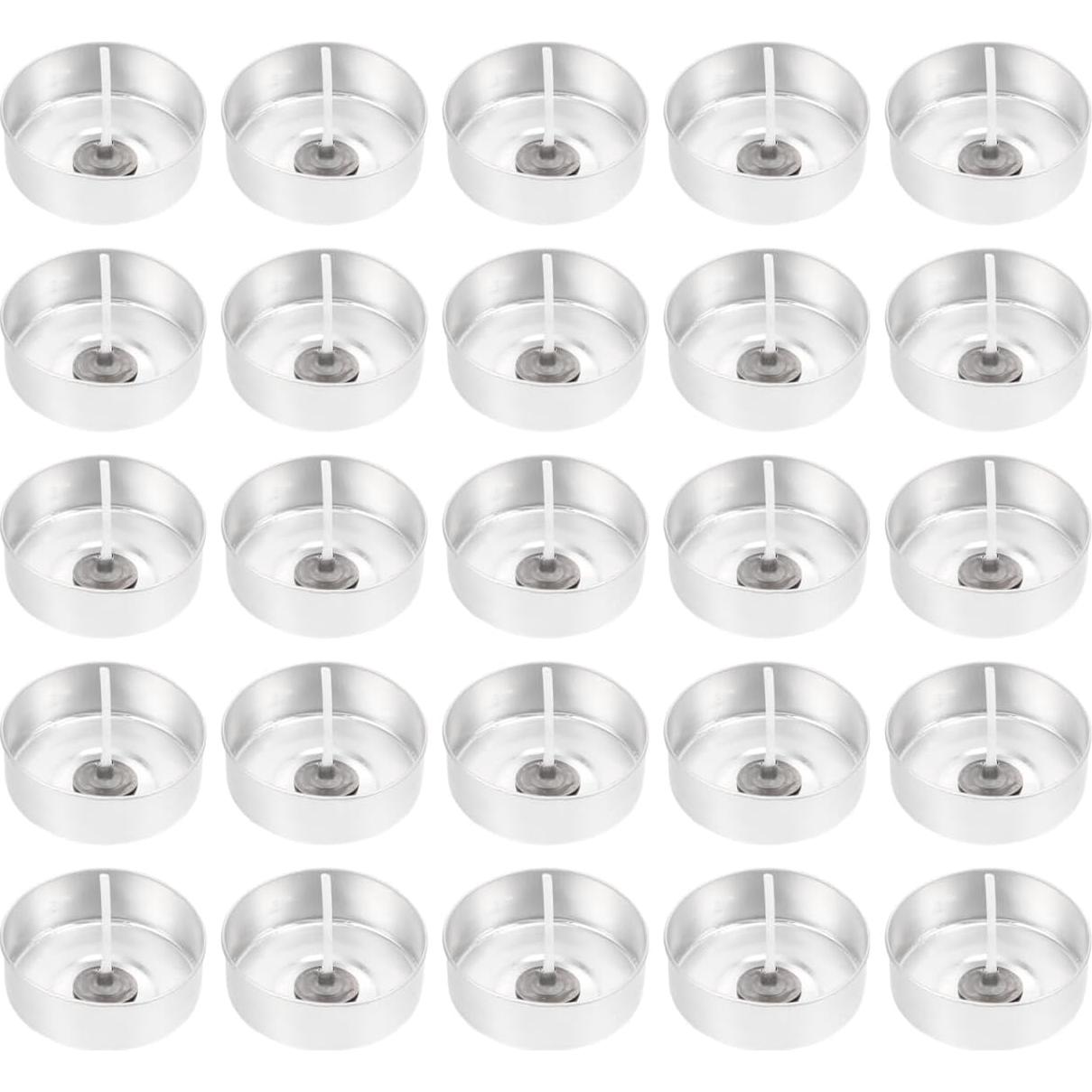 Kit 100 Soportes de Aluminio para Velas Tea Light EXCEART