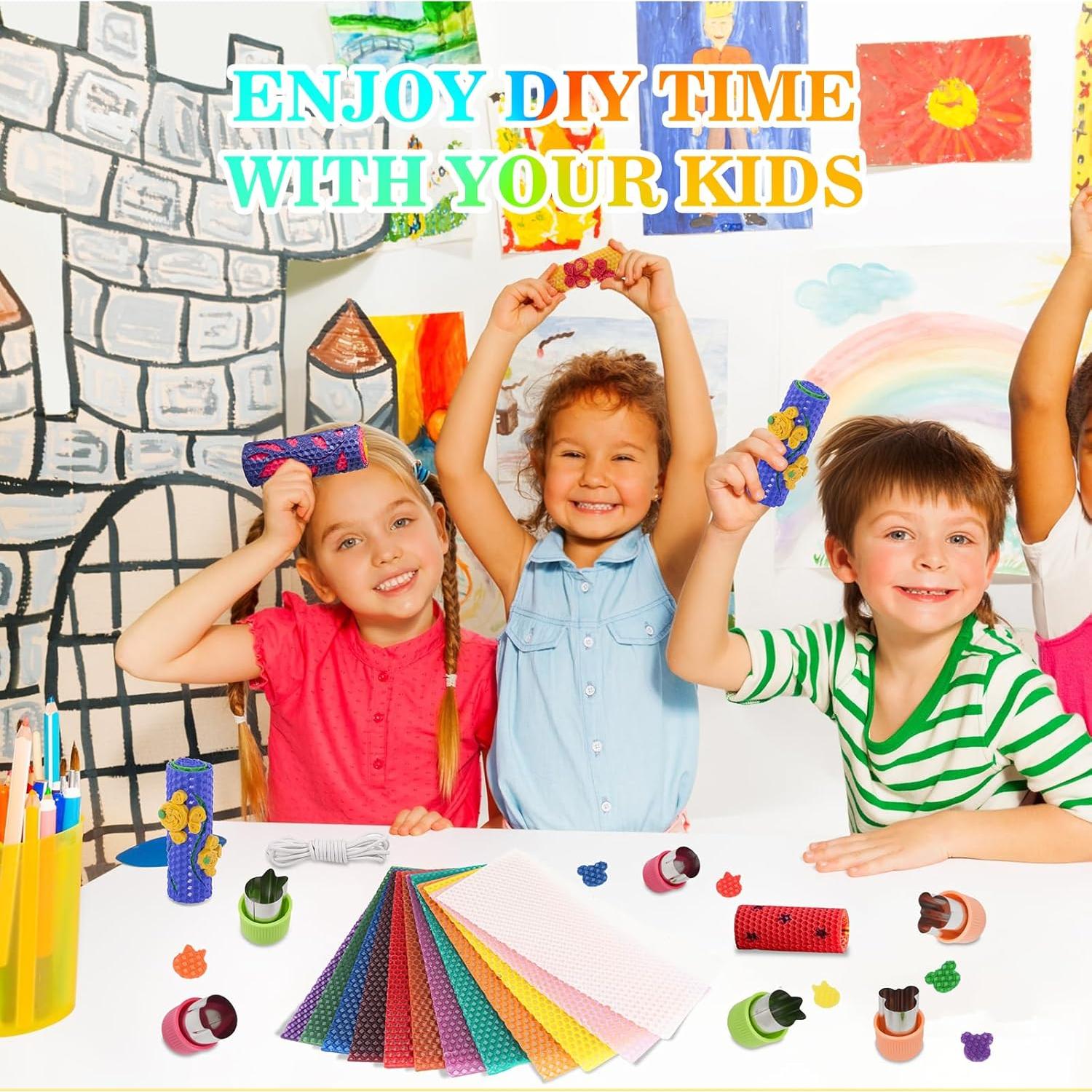 Kit de Velas de Cera de Abeja Aottom - 24 Piezas DIY