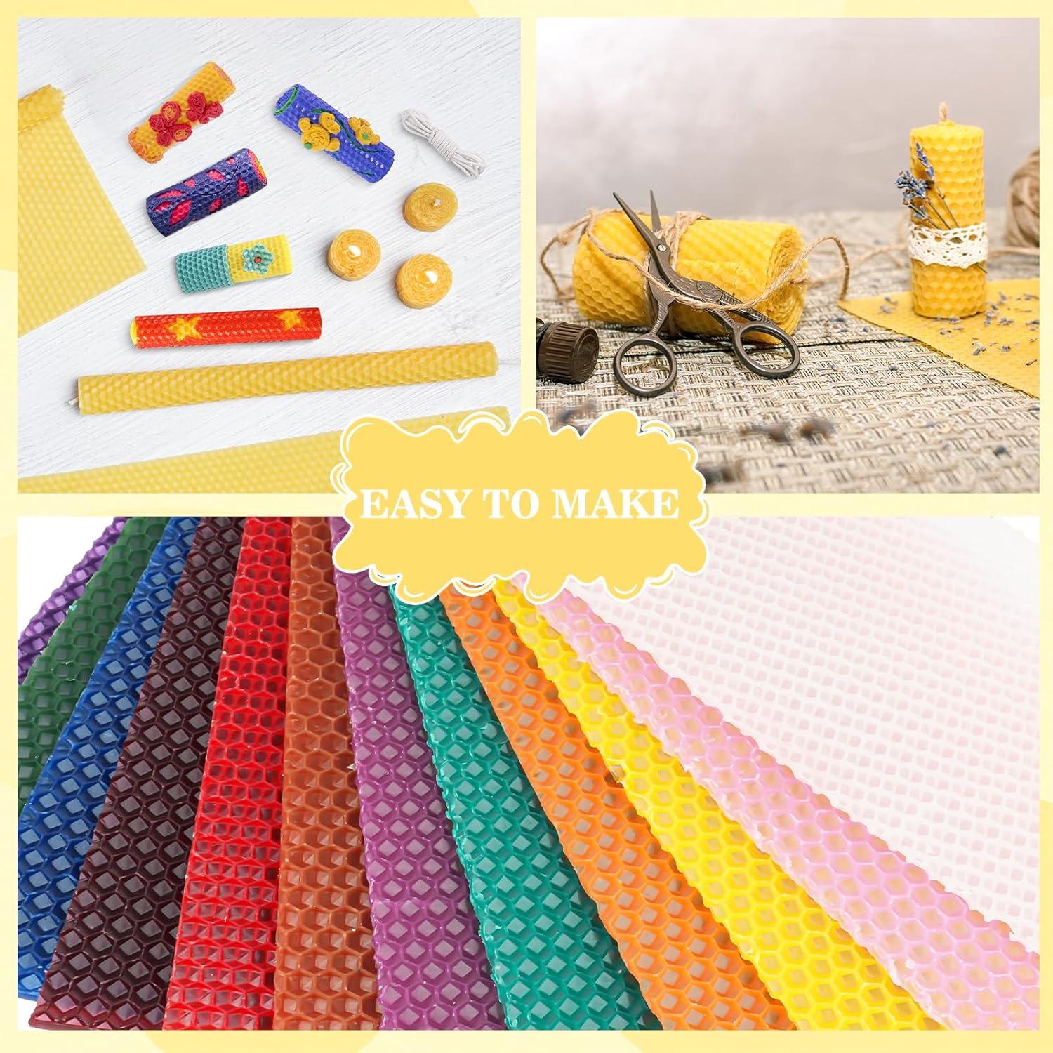 Kit de Velas de Cera de Abeja Aottom - 24 Piezas DIY