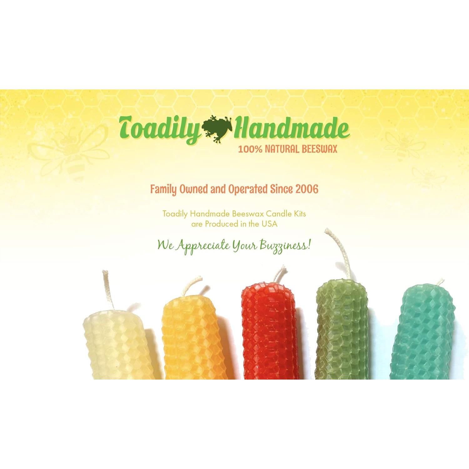 Kit de Fabricación de Velas de Cera de Abeja Toadily Handmade - 10 Hojas 42.9x20.8 cm