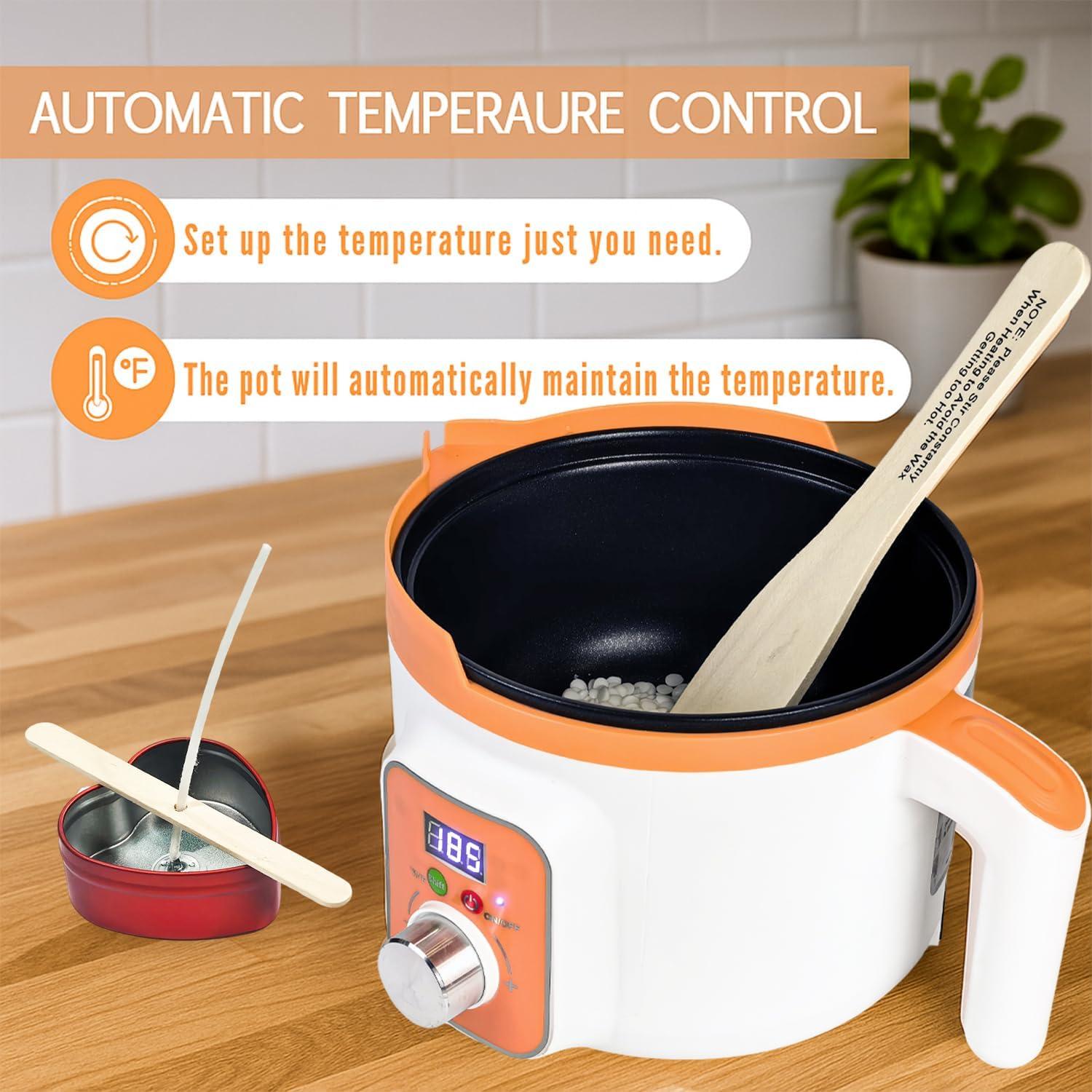 Kit de Fabricación de Velas Ksedcon 1kg con Olla Eléctrica