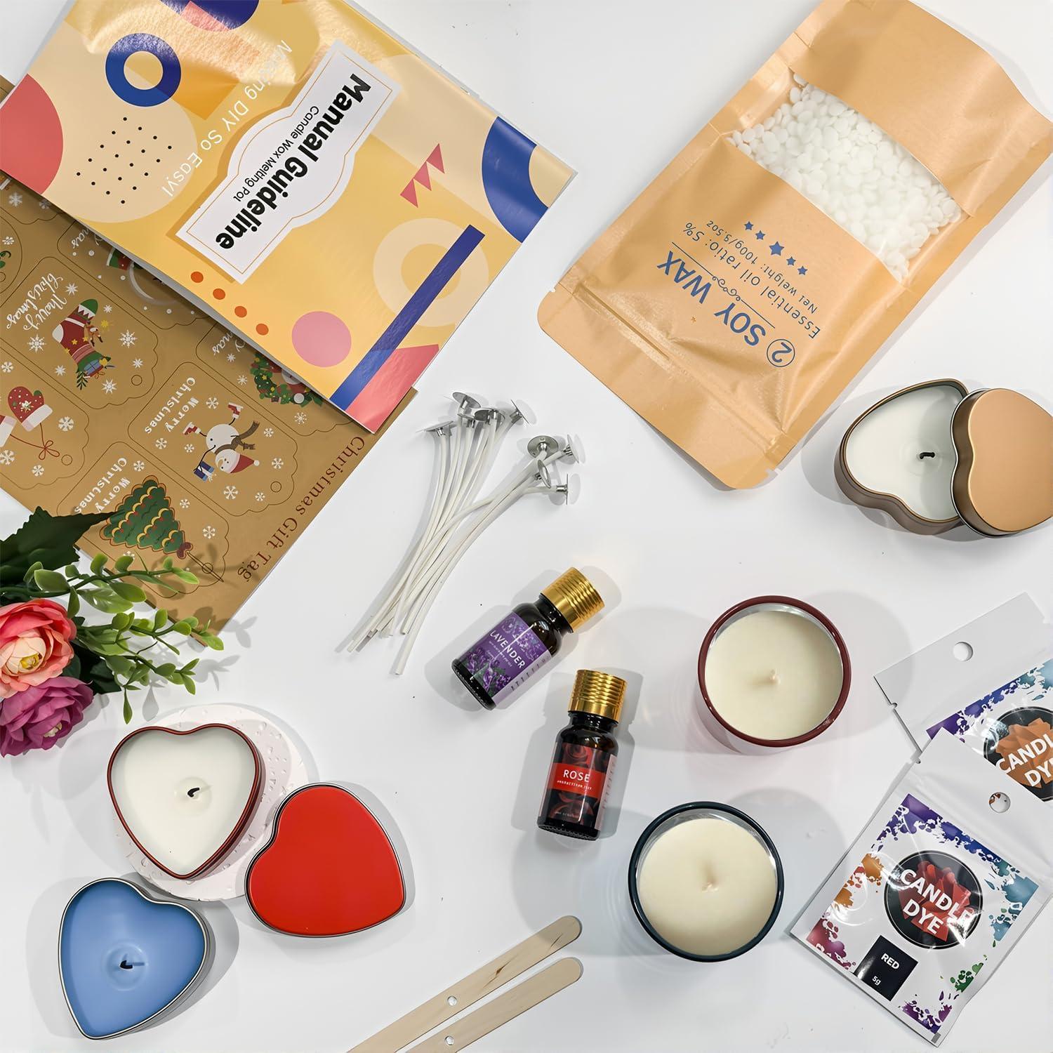 Kit de Fabricación de Velas Ksedcon 1kg con Olla Eléctrica