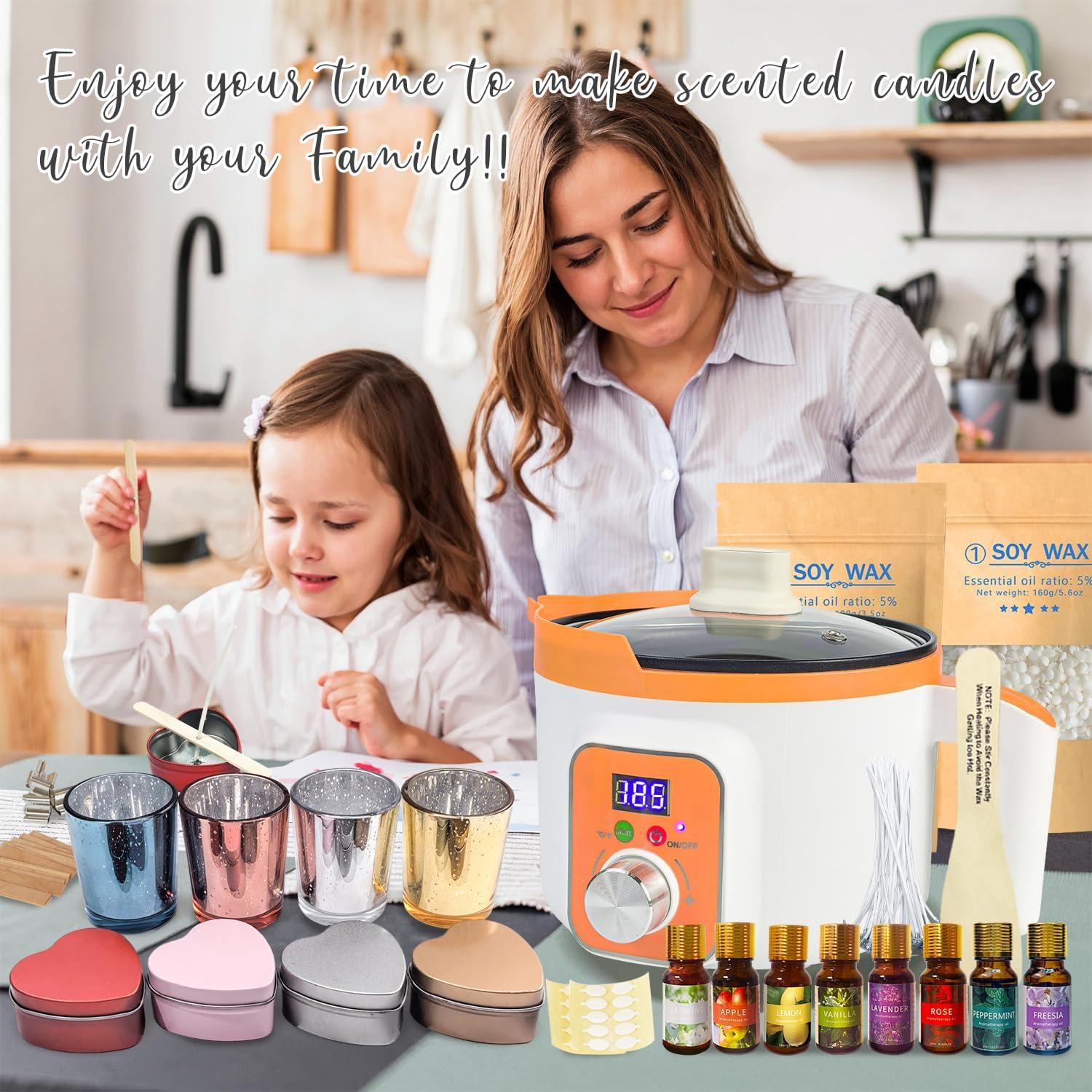 Kit de Fabricación de Velas Ksedcon 1kg con Olla Eléctrica