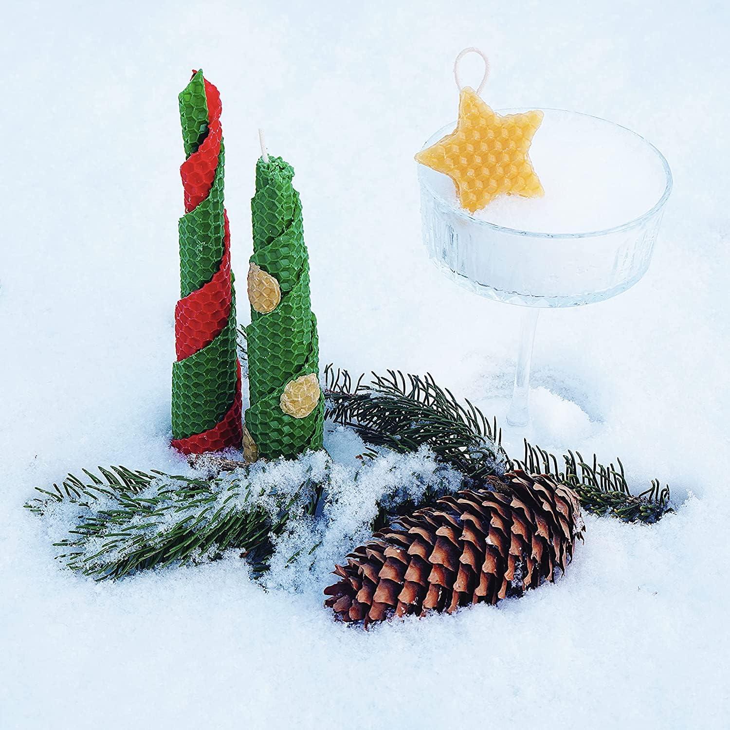 Kit de Fabricación de Velas de Cera de Abeja Candleology - Navidad