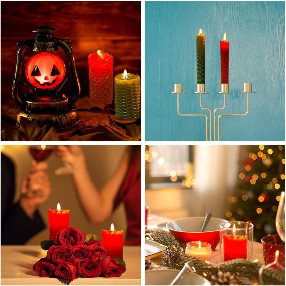 Kit de Velas de Cera de Abeja Tafuero 12 Piezas 20.32x25.4cm