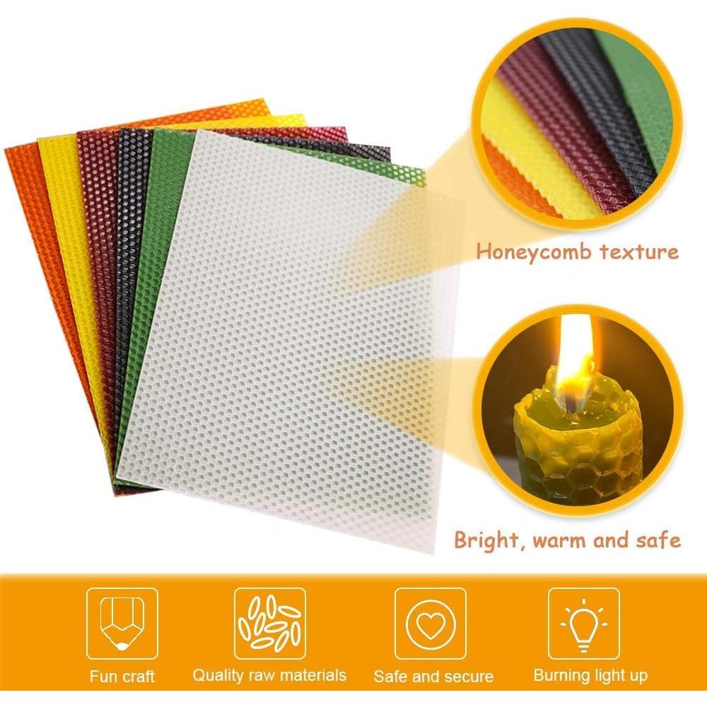 Kit de Velas de Cera de Abeja Tafuero 12 Piezas 20.32x25.4cm