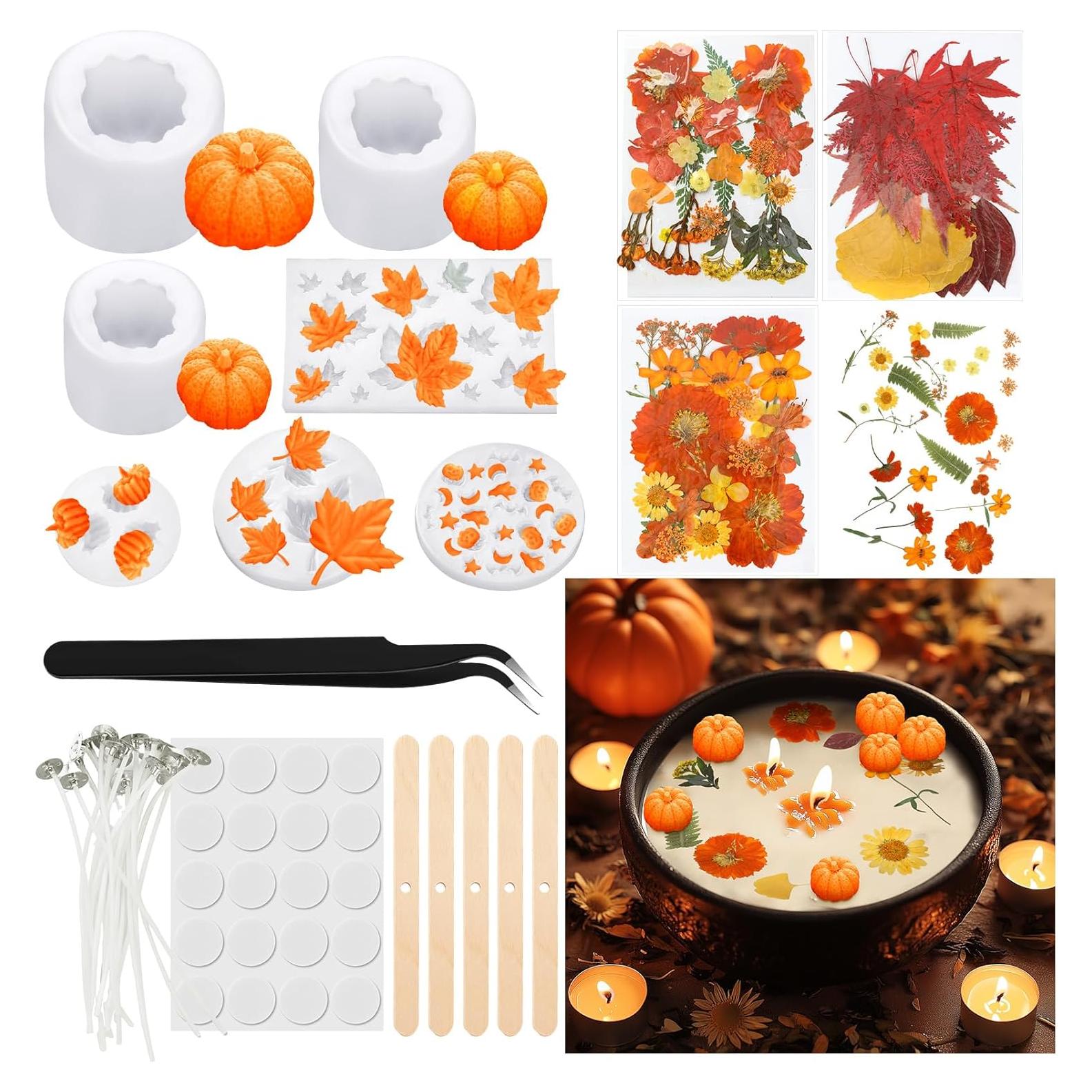 Kit de Moldes de Silicona Janinka para Velas Otoño 108 Pcs
