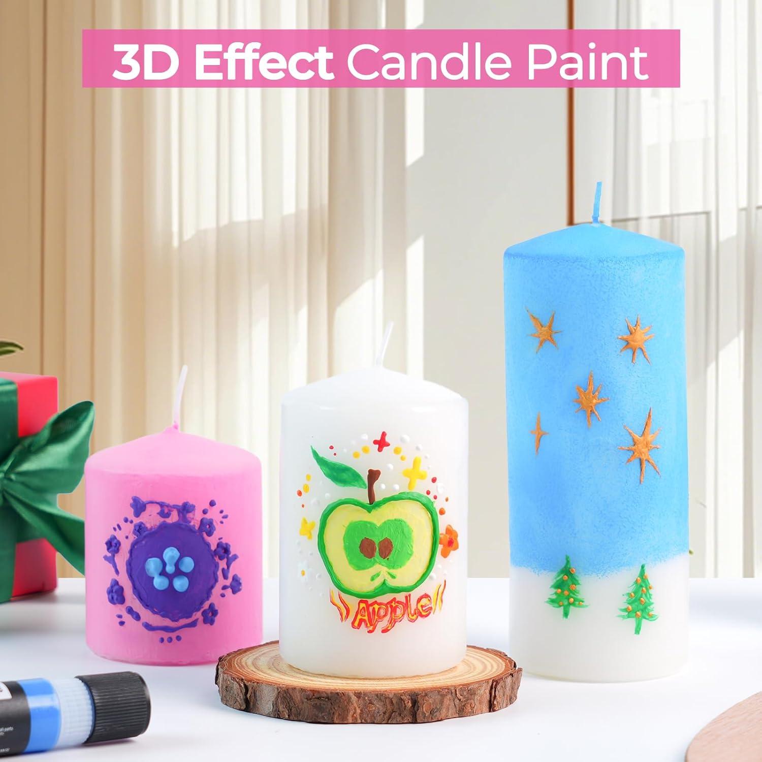 Bolígrafo de Cera para Velas Nicpro 24 Colores 30 ml