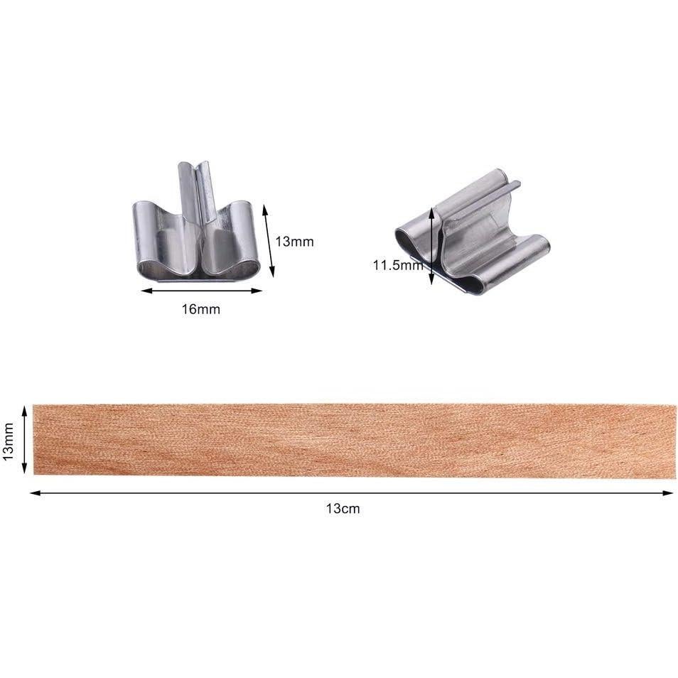 Kit de 100 Mechas de Madera para Velas DIY Pengxiaomei 13 cm