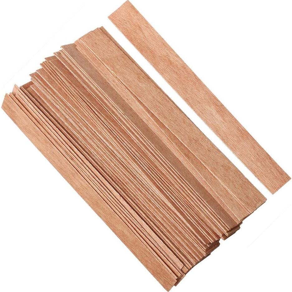 Kit de 100 Mechas de Madera para Velas DIY Pengxiaomei 13 cm