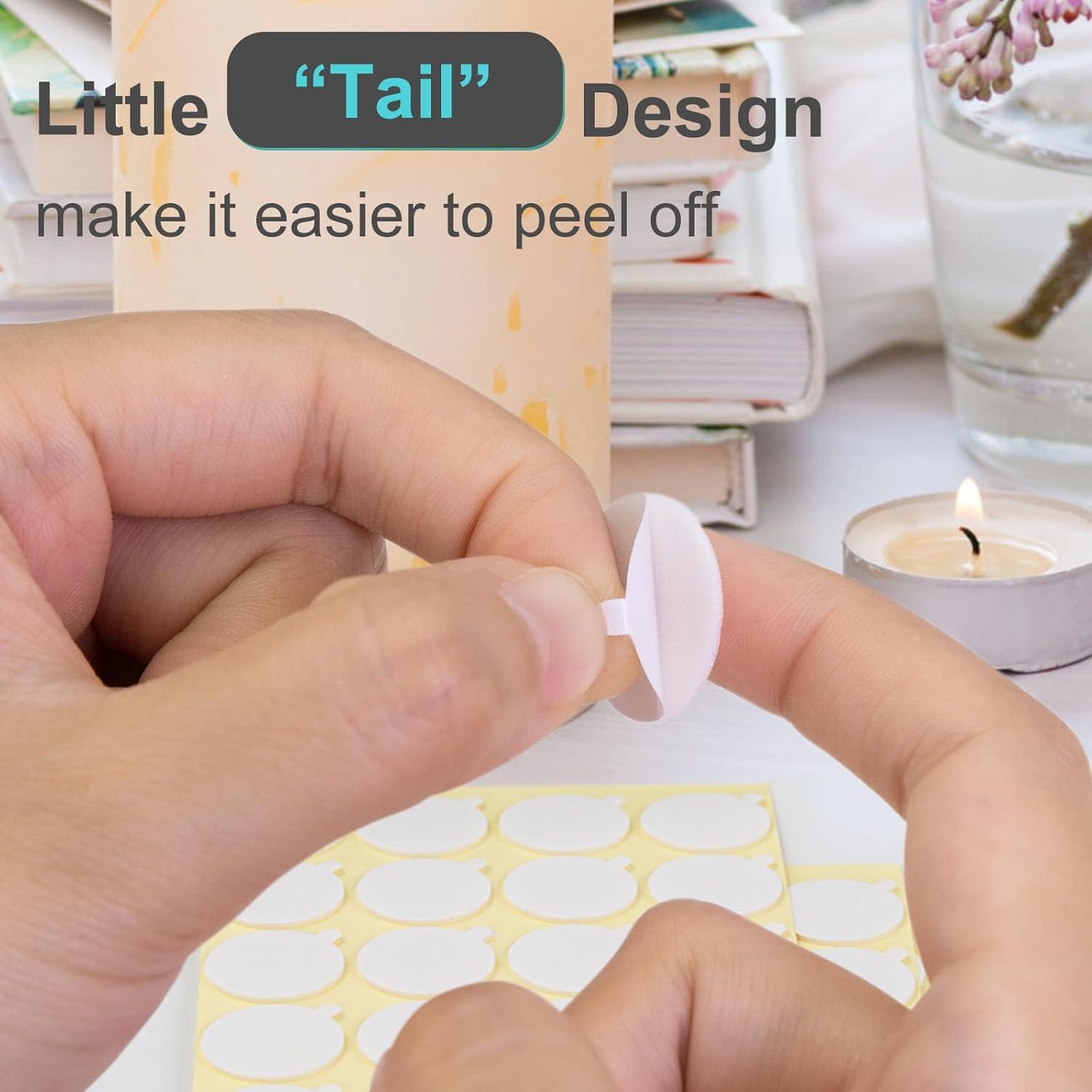 2400 Pegatinas para Mechas de Velas Aubeco - Doble Cara Resistente al Calor