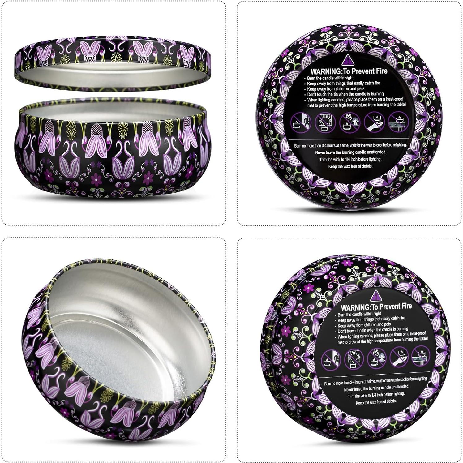 Kit para hacer velas Luxetins 24 tarros de metal coloridos