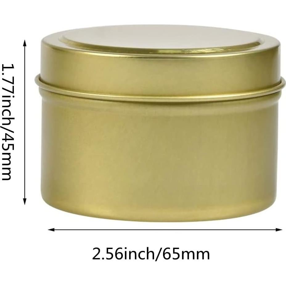 Latas de Vela Doradas SONVIIBOX 24pcs 120ml DIY Navidad