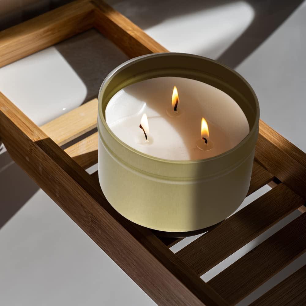 Latas de Vela Doradas SONVIIBOX 24pcs 120ml DIY Navidad