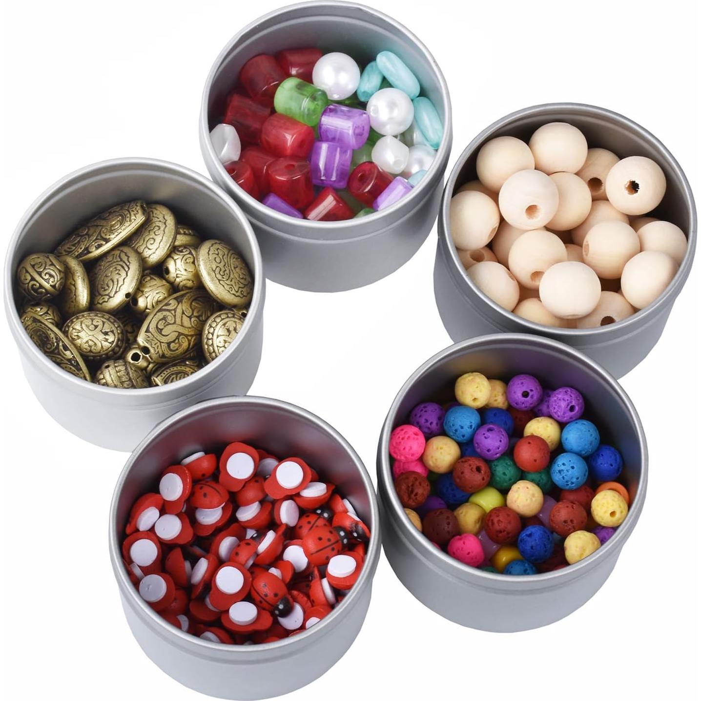 Kit de 30 Latas para Velas EVINIS 114ml Plateadas