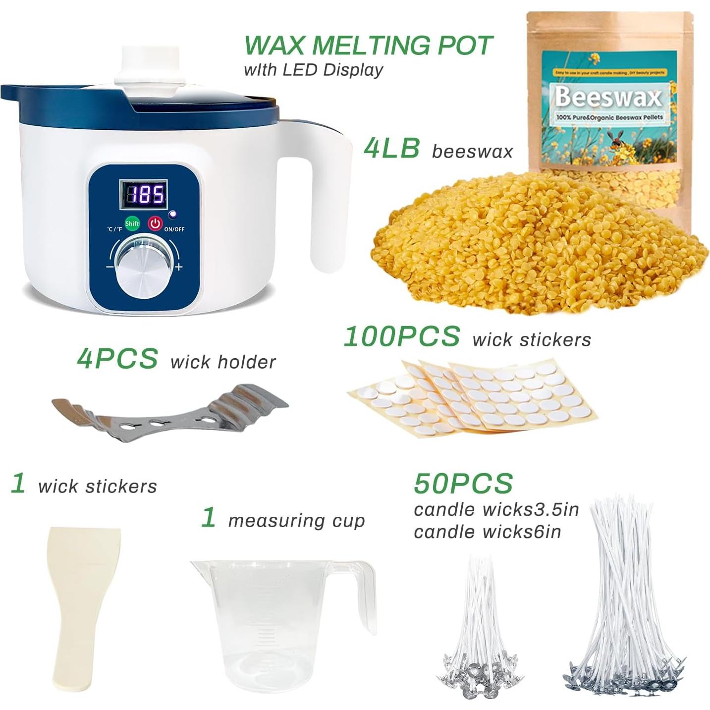 Kit de Fabricación de Velas de Cera de Abeja Handnatur 1.81 kg